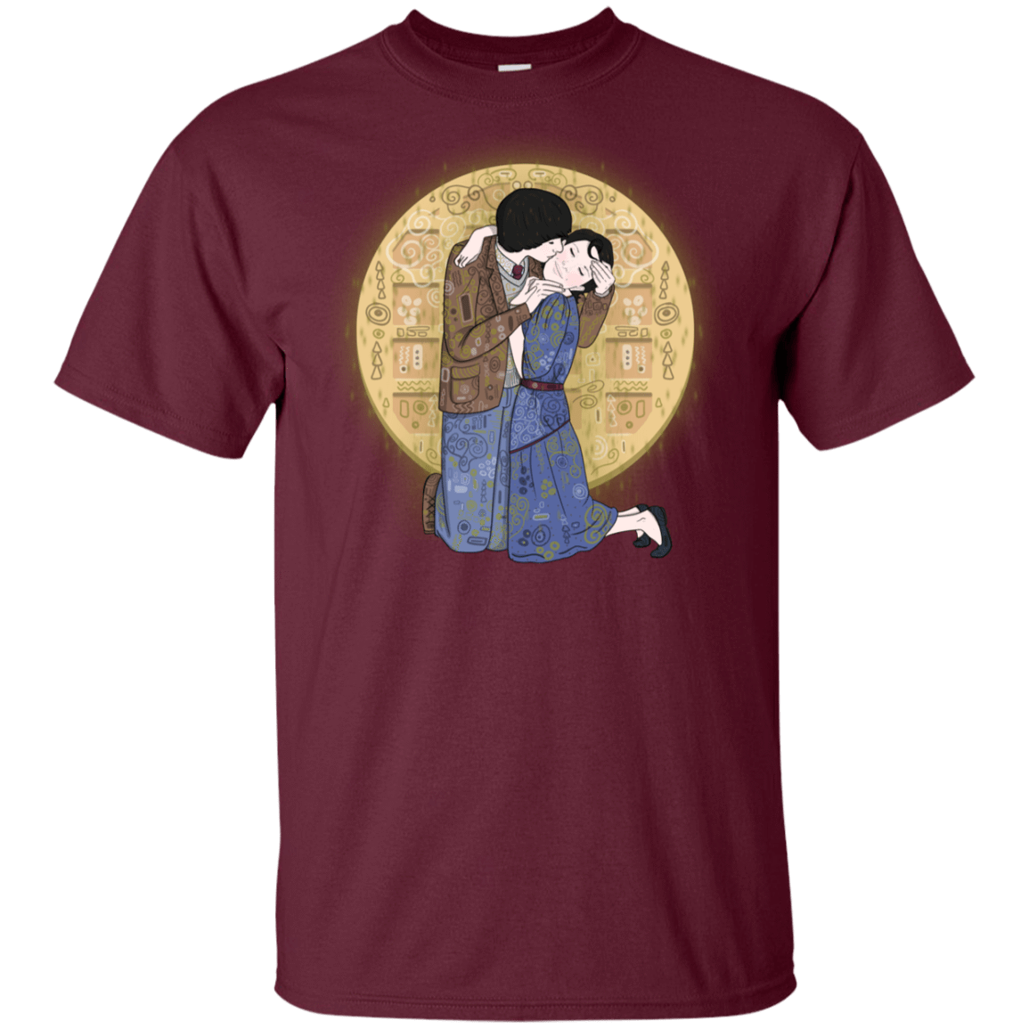 T-Shirts Maroon / YXS Stranger Klimt Youth T-Shirt