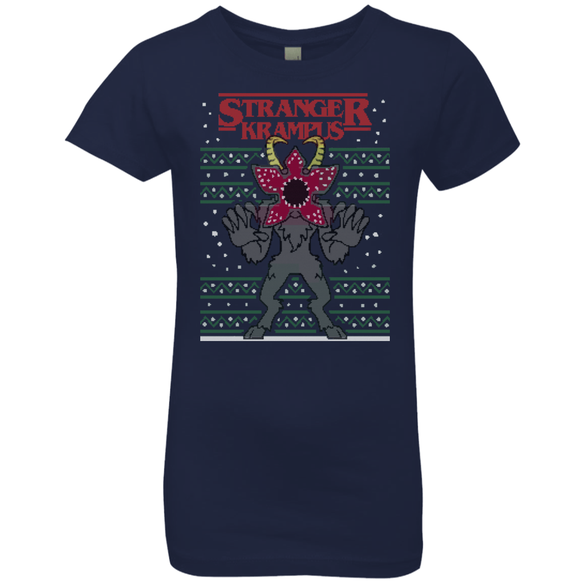 T-Shirts Midnight Navy / YXS Stranger Krampus Girls Premium T-Shirt