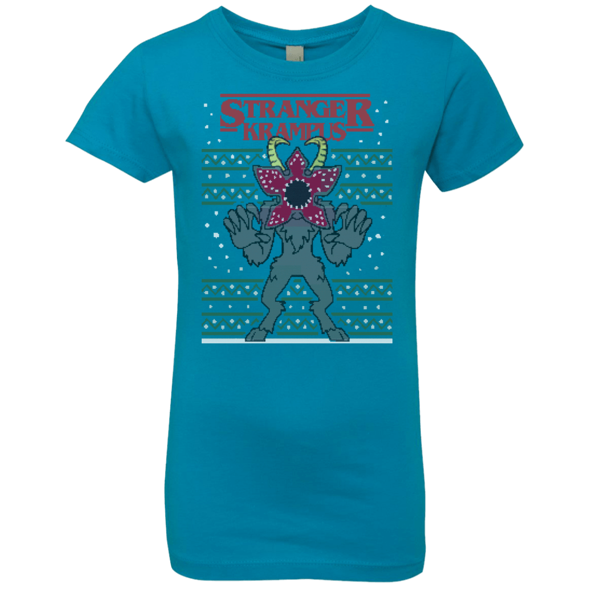 T-Shirts Turquoise / YXS Stranger Krampus Girls Premium T-Shirt