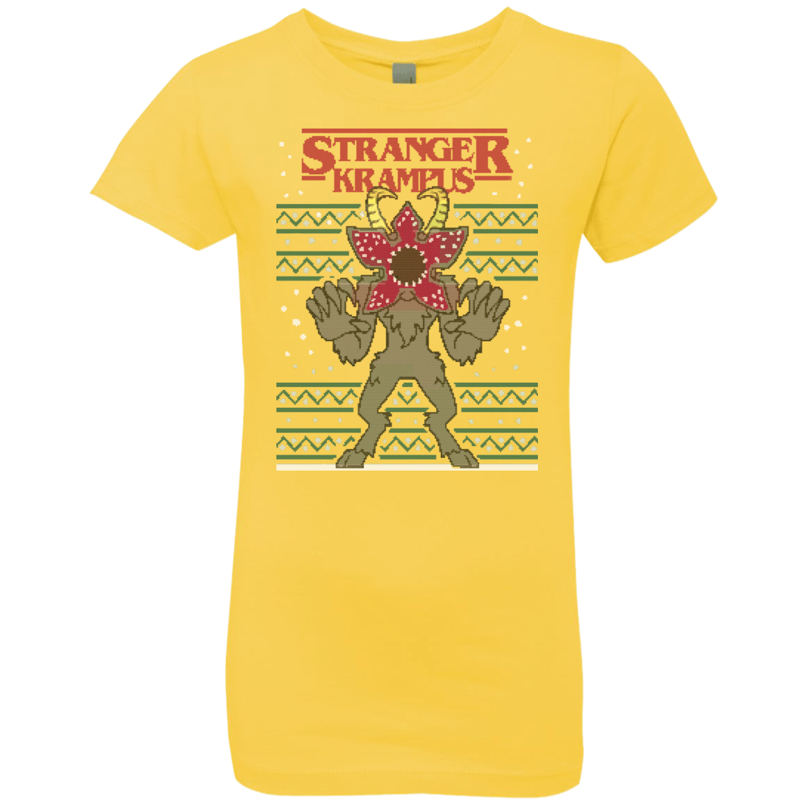 T-Shirts Vibrant Yellow / YXS Stranger Krampus Girls Premium T-Shirt