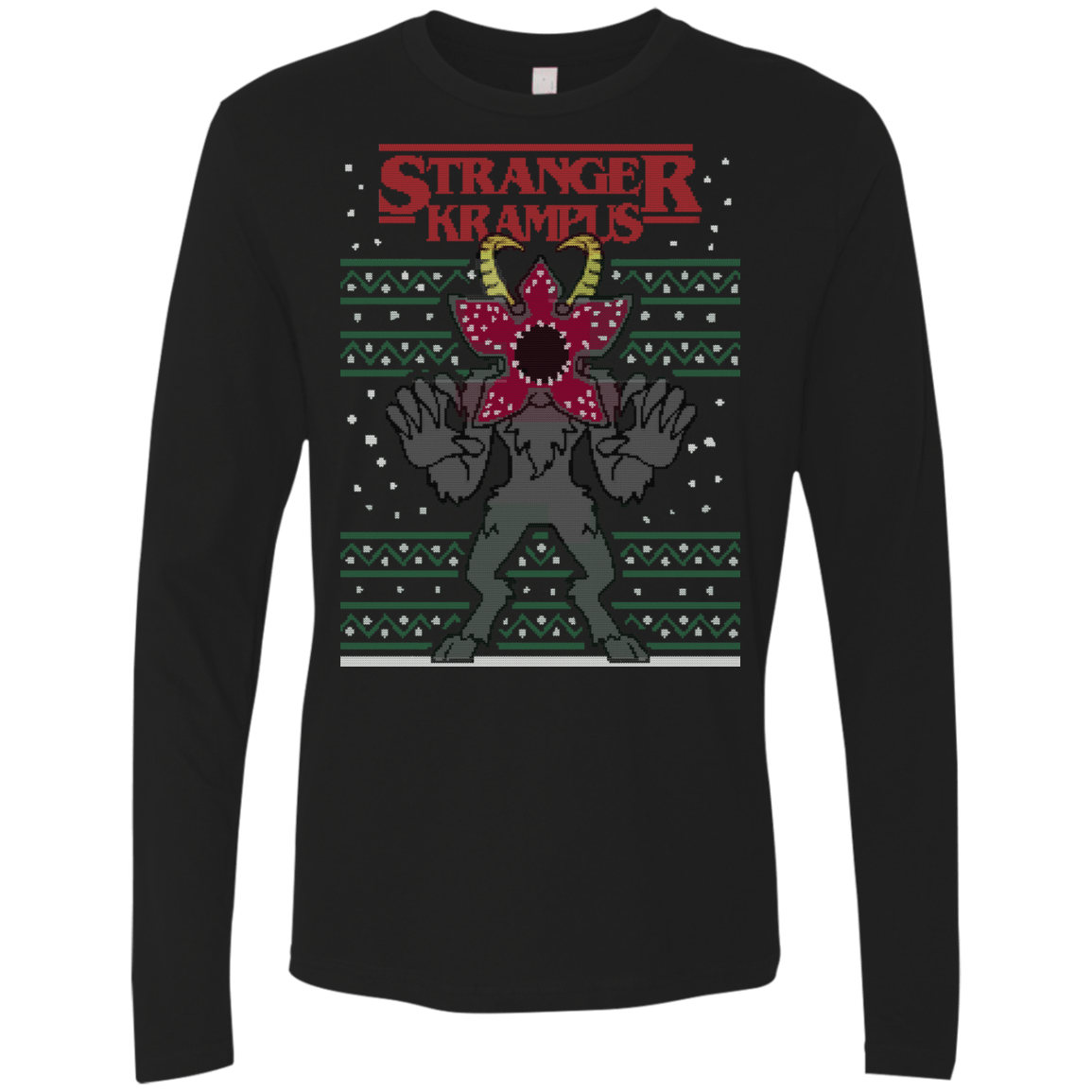 T-Shirts Black / Small Stranger Krampus Men's Premium Long Sleeve