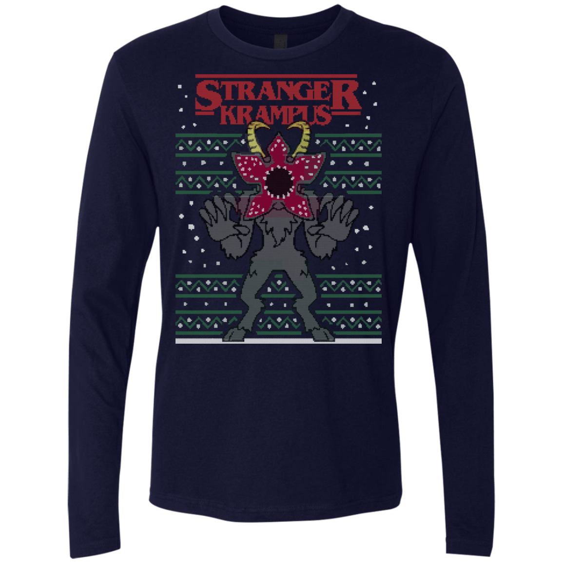 T-Shirts Midnight Navy / Small Stranger Krampus Men's Premium Long Sleeve