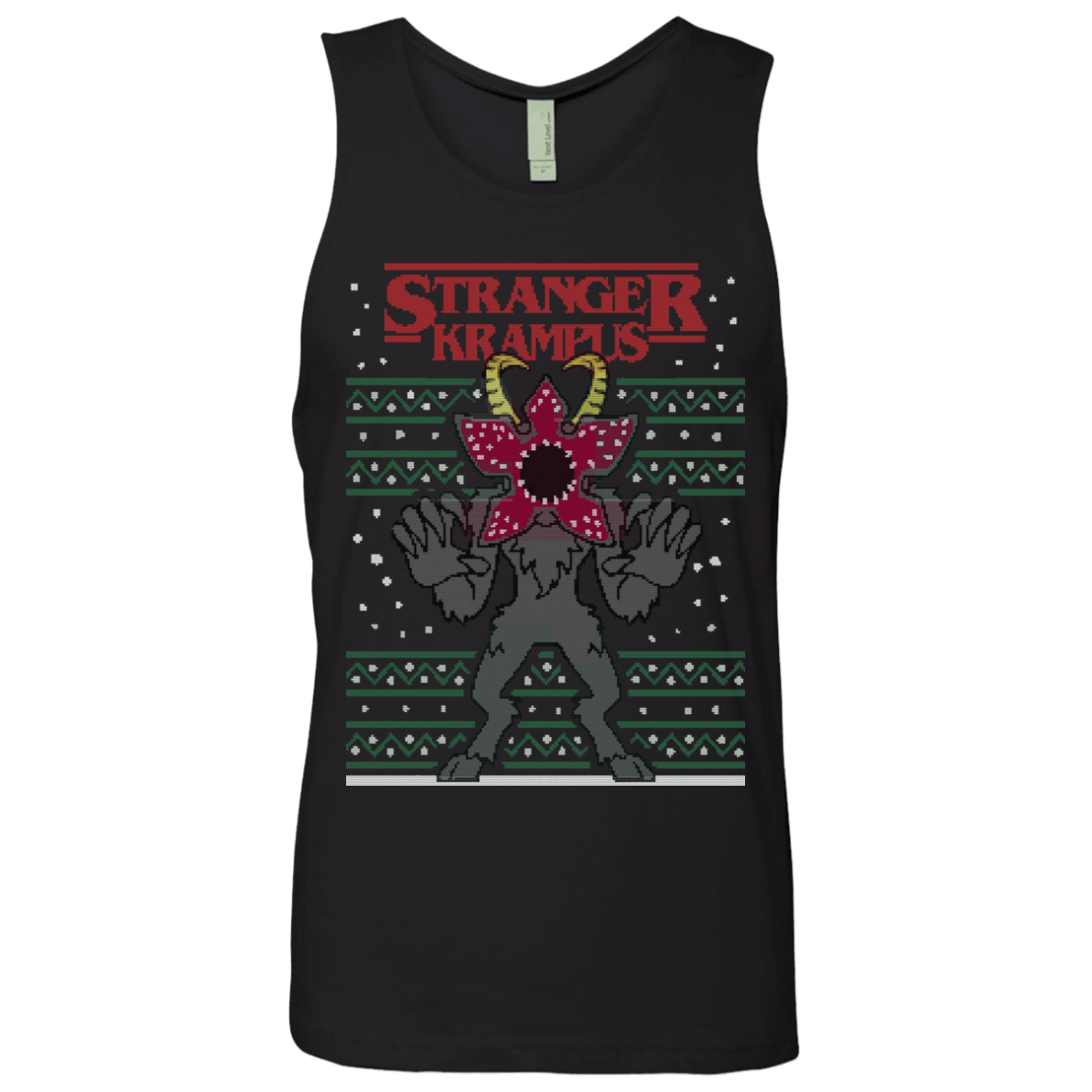 T-Shirts Black / Small Stranger Krampus Men's Premium Tank Top