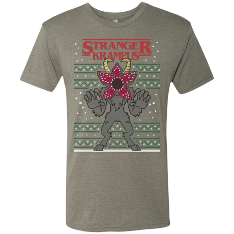 T-Shirts Venetian Grey / Small Stranger Krampus Men's Triblend T-Shirt