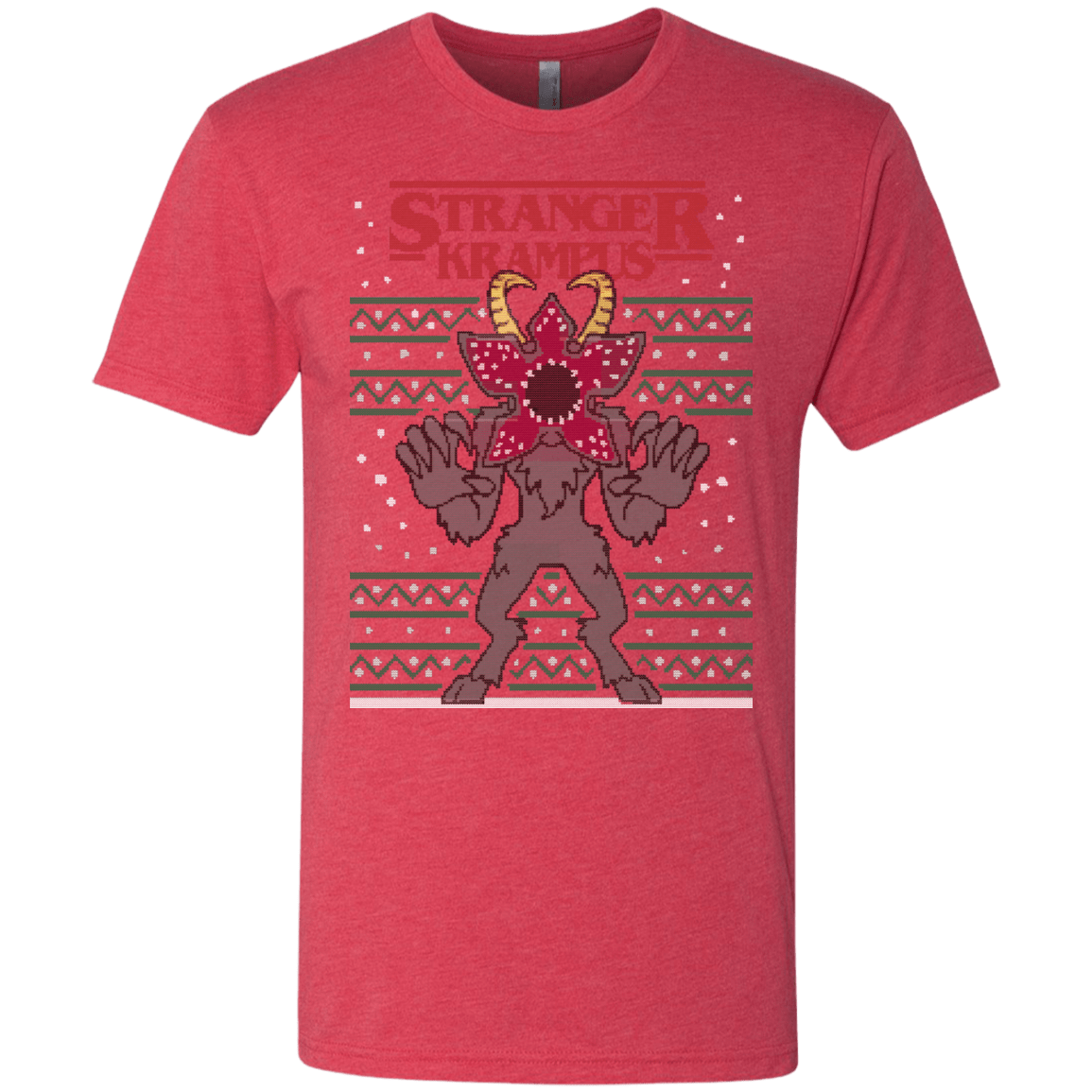 T-Shirts Vintage Red / Small Stranger Krampus Men's Triblend T-Shirt