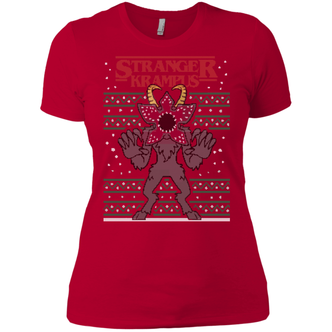 T-Shirts Red / X-Small Stranger Krampus Women's Premium T-Shirt