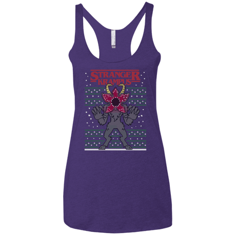 T-Shirts Purple / X-Small Stranger Krampus Women's Triblend Racerback Tank