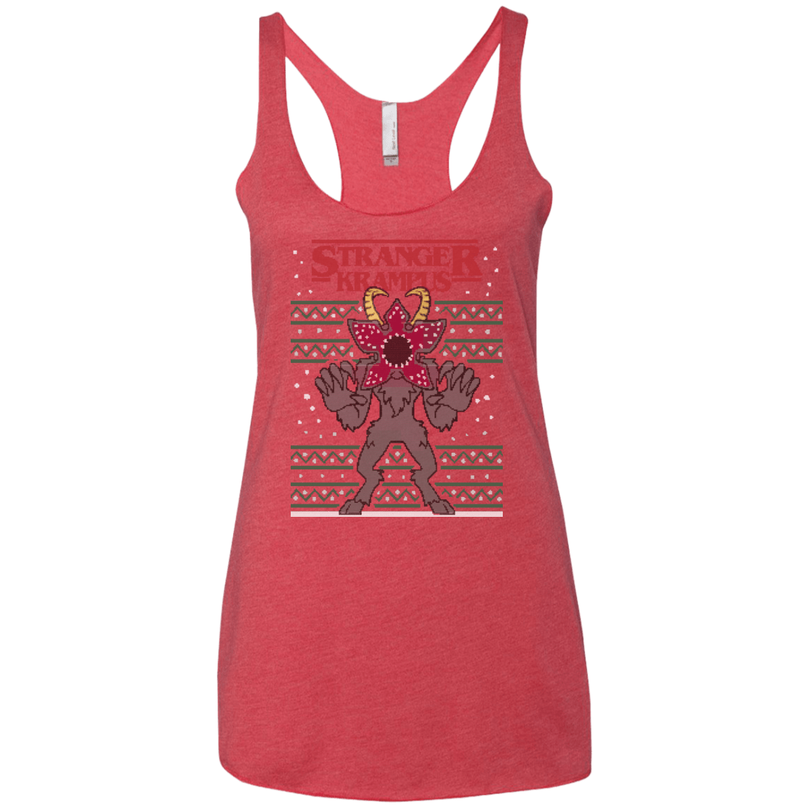 T-Shirts Vintage Red / X-Small Stranger Krampus Women's Triblend Racerback Tank