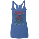 T-Shirts Vintage Royal / X-Small Stranger Krampus Women's Triblend Racerback Tank