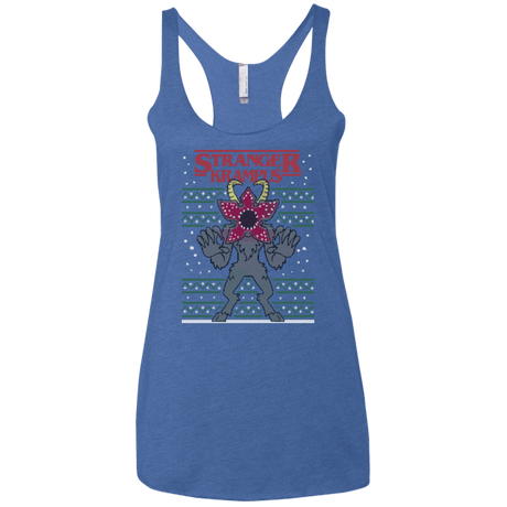 T-Shirts Vintage Royal / X-Small Stranger Krampus Women's Triblend Racerback Tank