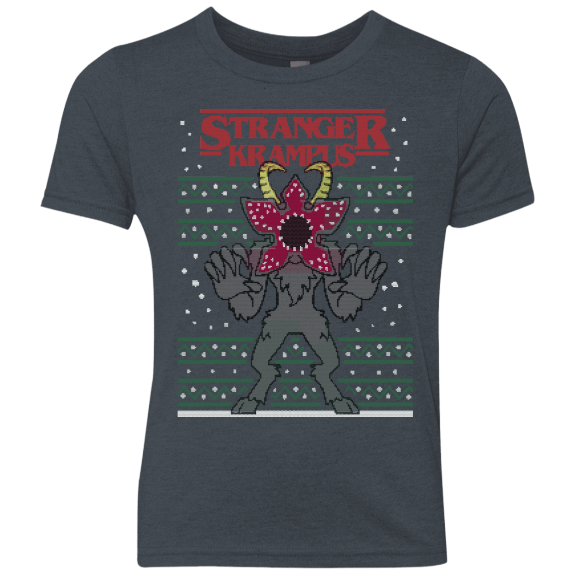T-Shirts Vintage Navy / YXS Stranger Krampus Youth Triblend T-Shirt