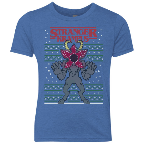 T-Shirts Vintage Royal / YXS Stranger Krampus Youth Triblend T-Shirt