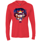 T-Shirts Vintage Red / X-Small Stranger Rugs Triblend Long Sleeve Hoodie Tee