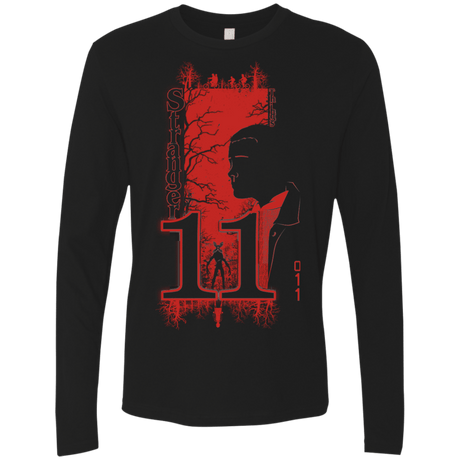 T-Shirts Black / Small Stranger Things 11 Profile Men's Premium Long Sleeve
