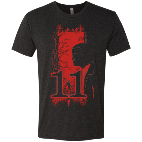 T-Shirts Vintage Black / Small Stranger Things 11 Profile Men's Triblend T-Shirt