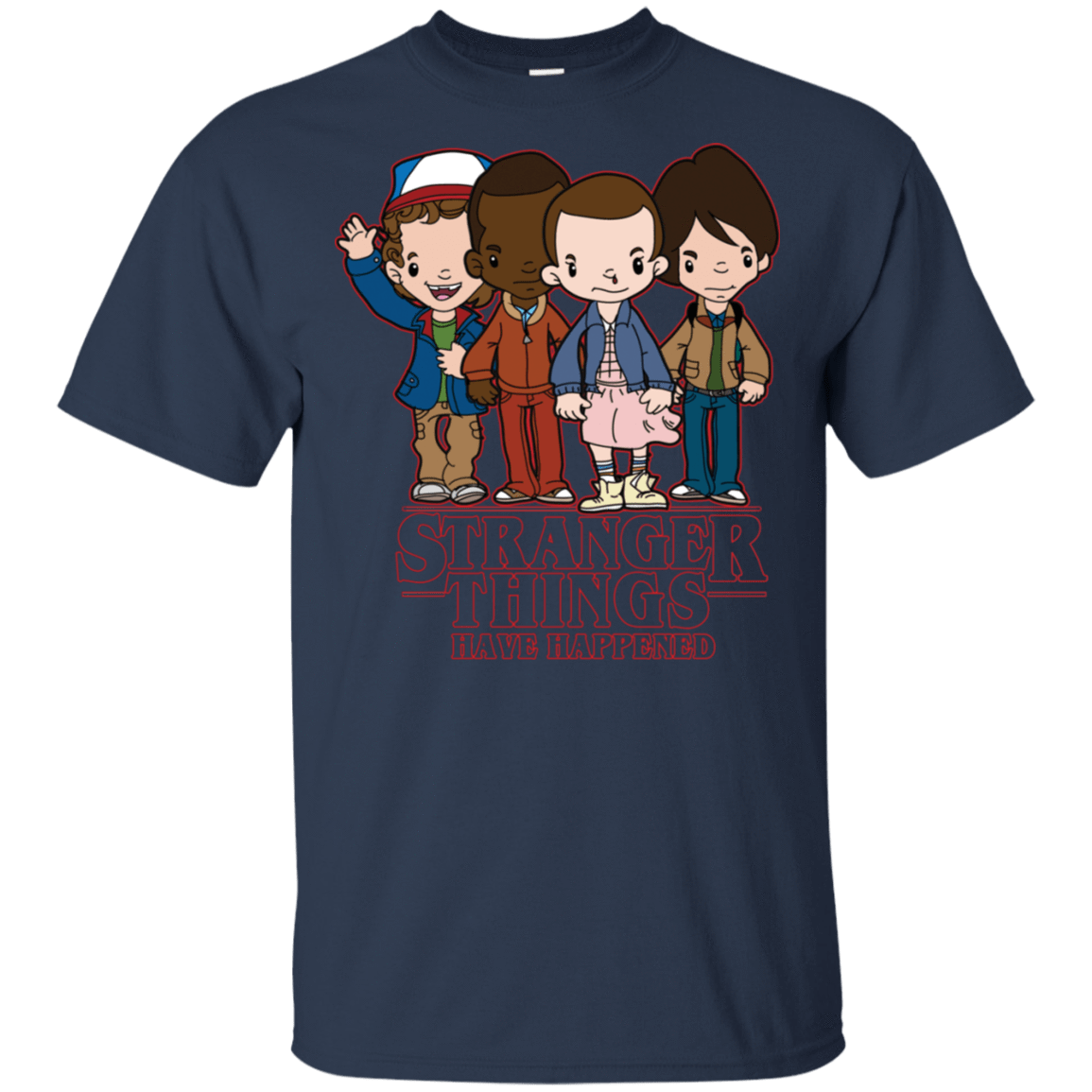 T-Shirts Navy / S Stranger Things Have Happened T-Shirt