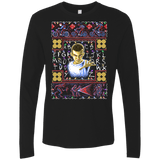 T-Shirts Black / Small Stranger Things ugly sweater Men's Premium Long Sleeve