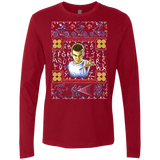 T-Shirts Cardinal / Small Stranger Things ugly sweater Men's Premium Long Sleeve