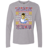 T-Shirts Heather Grey / Small Stranger Things ugly sweater Men's Premium Long Sleeve