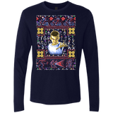 T-Shirts Midnight Navy / Small Stranger Things ugly sweater Men's Premium Long Sleeve