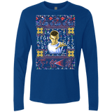 T-Shirts Royal / Small Stranger Things ugly sweater Men's Premium Long Sleeve