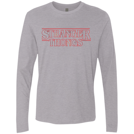 T-Shirts Heather Grey / Small Stranger Thongs Men's Premium Long Sleeve