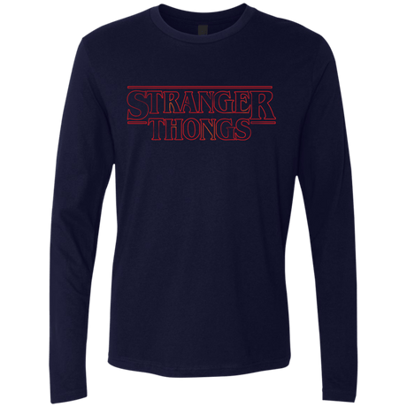 T-Shirts Midnight Navy / Small Stranger Thongs Men's Premium Long Sleeve