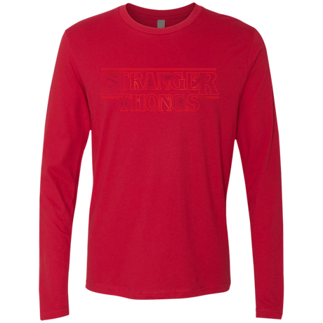 T-Shirts Red / Small Stranger Thongs Men's Premium Long Sleeve
