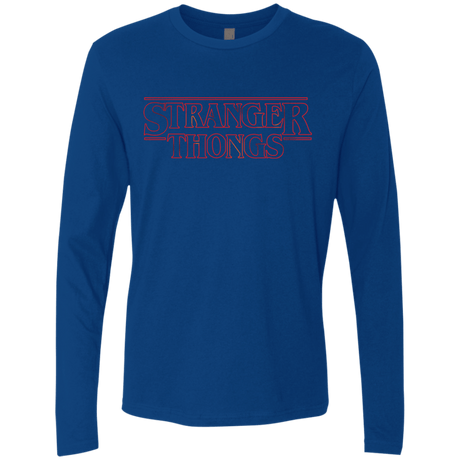 T-Shirts Royal / Small Stranger Thongs Men's Premium Long Sleeve