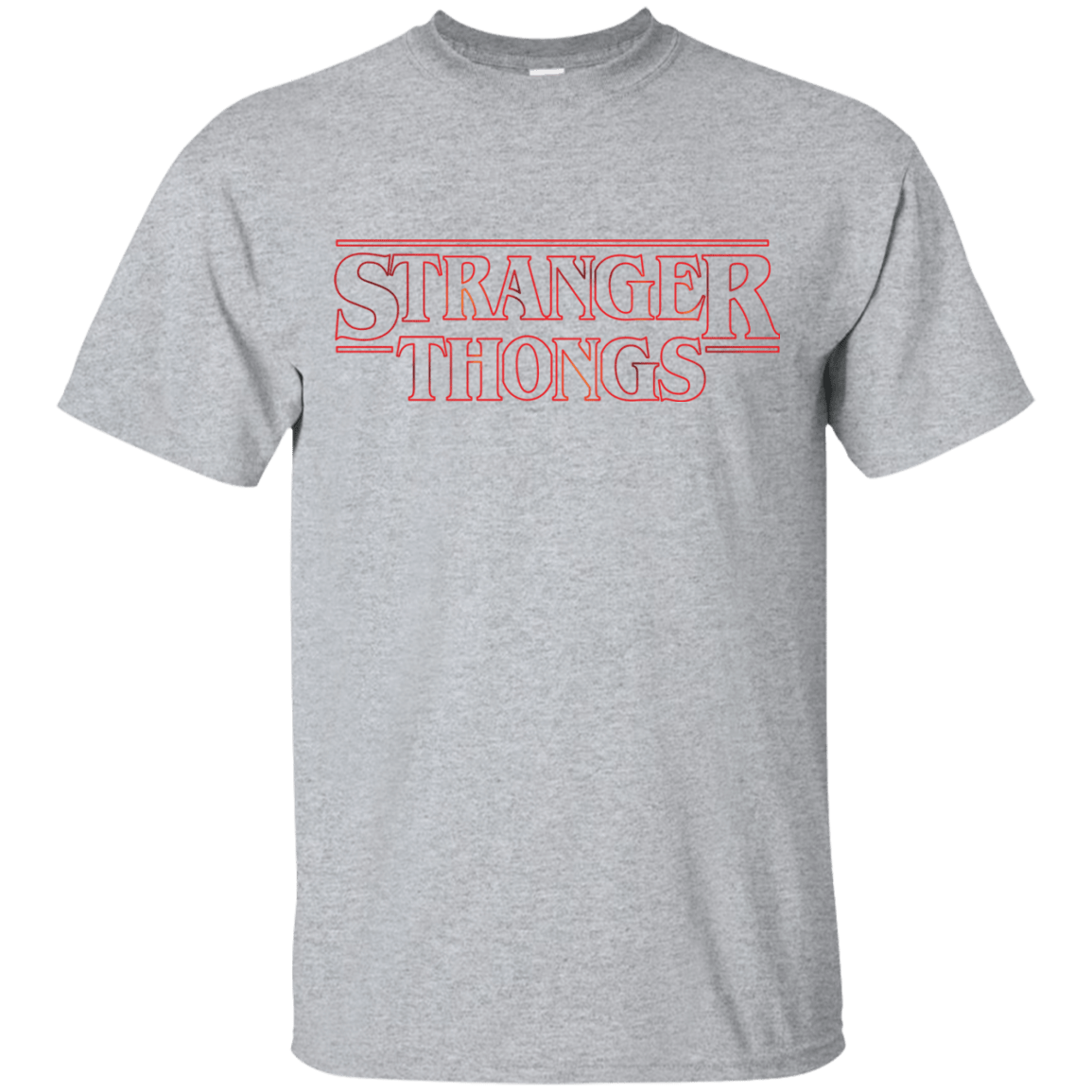 T-Shirts Sport Grey / Small Stranger Thongs T-Shirt
