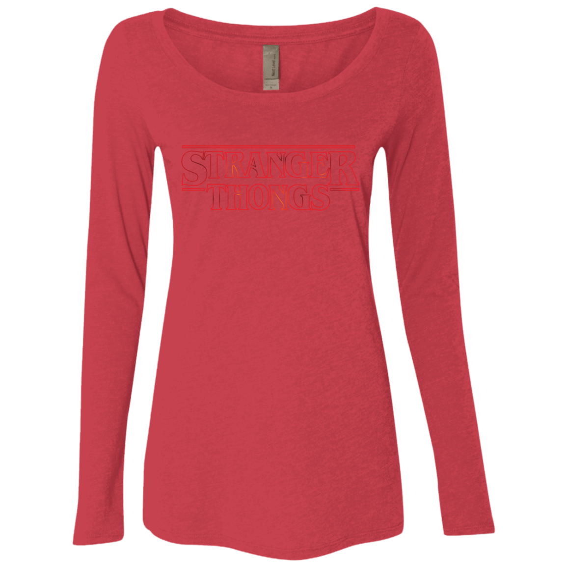 T-Shirts Vintage Red / Small Stranger Thongs Women's Triblend Long Sleeve Shirt