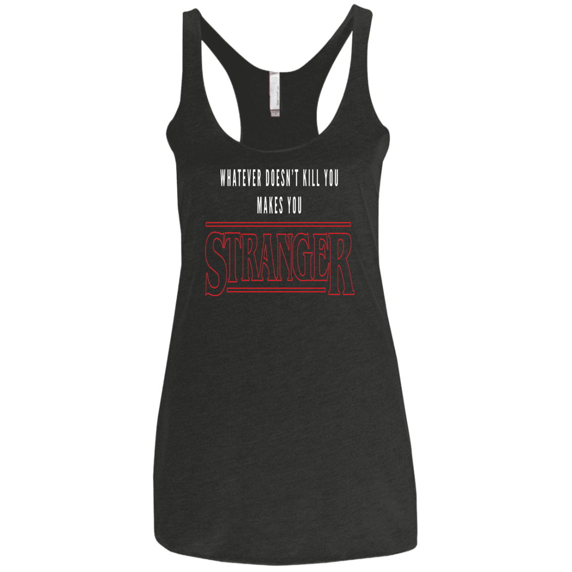 T-Shirts Vintage Black / X-Small Stranger Women's Triblend Racerback Tank