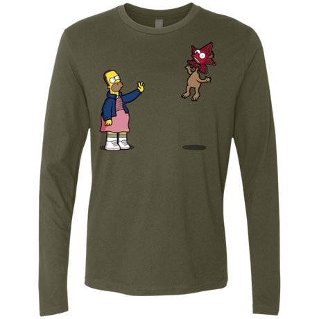 T-Shirts Military Green / S Strangling Things Men's Premium Long Sleeve