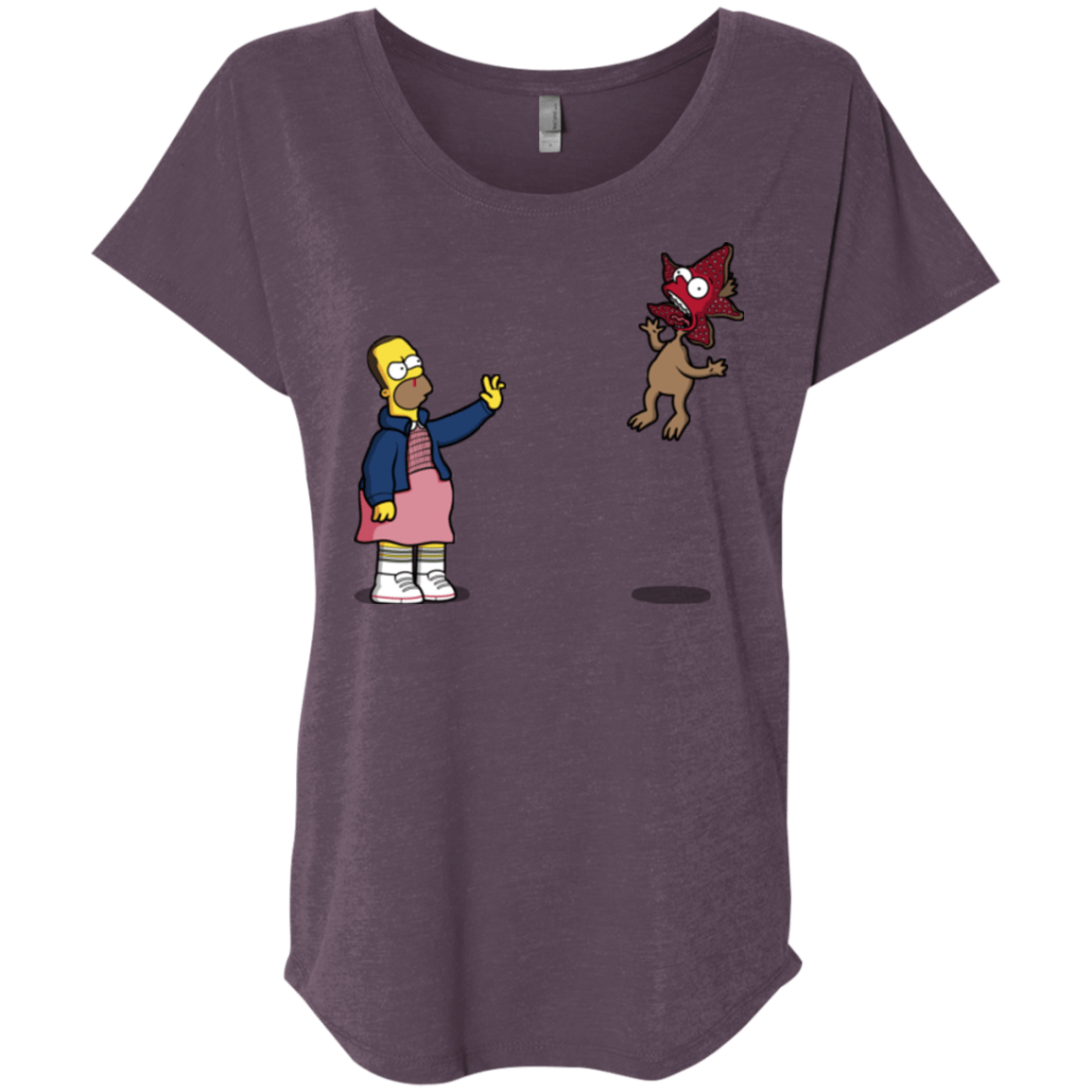 T-Shirts Vintage Purple / X-Small Strangling Things Triblend Dolman Sleeve