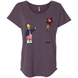 T-Shirts Vintage Purple / X-Small Strangling Things Triblend Dolman Sleeve