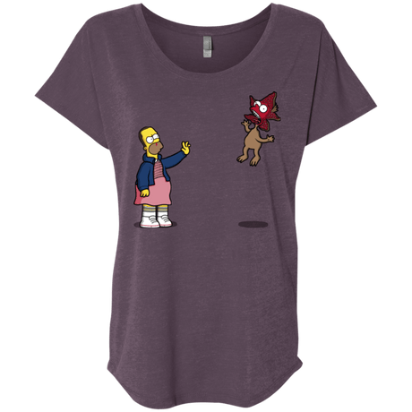 T-Shirts Vintage Purple / X-Small Strangling Things Triblend Dolman Sleeve