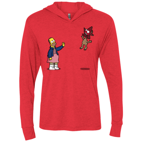 T-Shirts Vintage Red / X-Small Strangling Things Triblend Long Sleeve Hoodie Tee