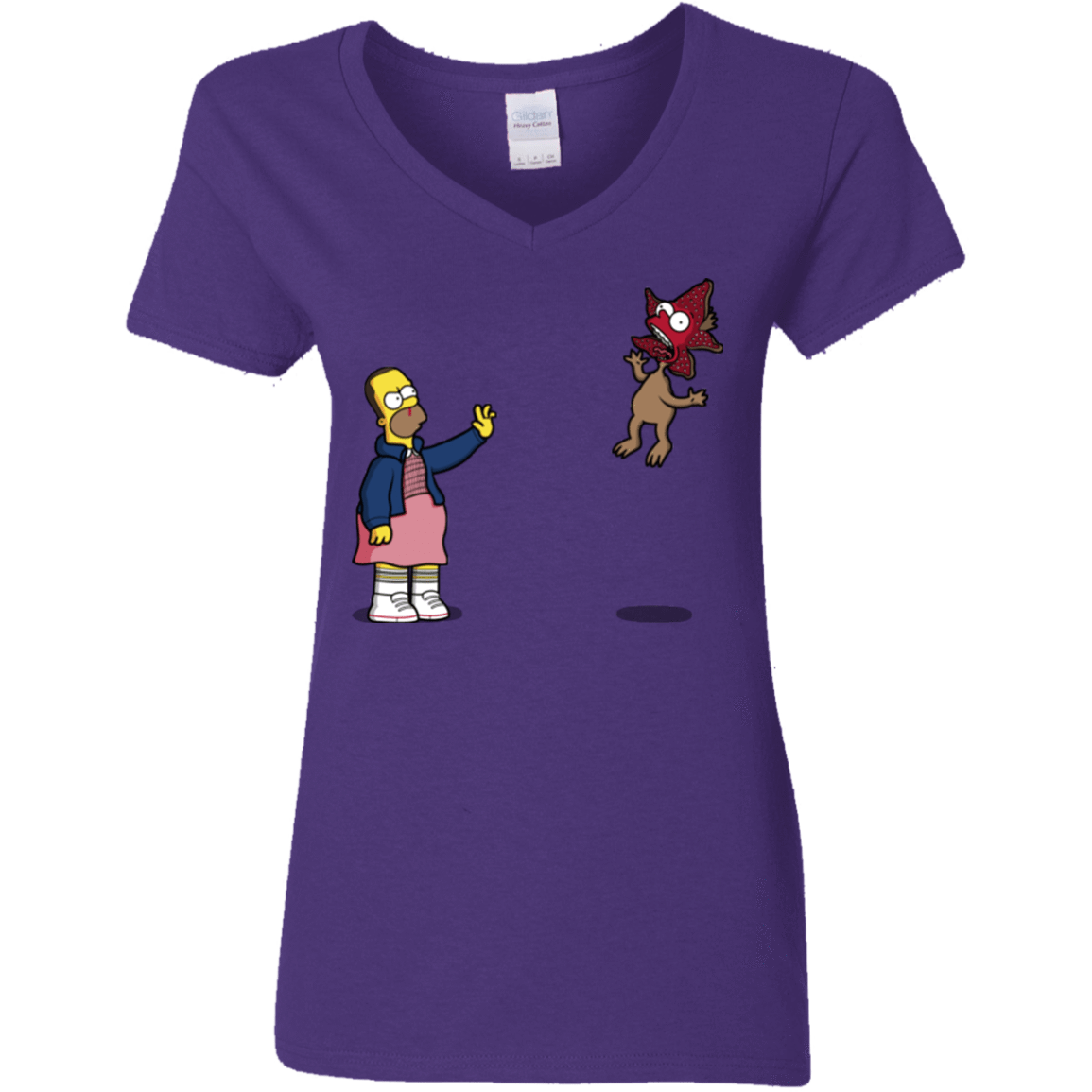 T-Shirts Purple / S Strangling Things Women's V-Neck T-Shirt