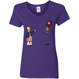 T-Shirts Purple / S Strangling Things Women's V-Neck T-Shirt