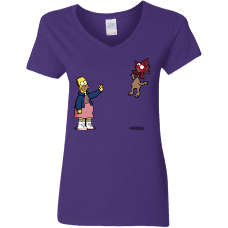 T-Shirts Purple / S Strangling Things Women's V-Neck T-Shirt