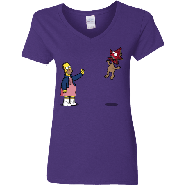 T-Shirts Purple / S Strangling Things Women's V-Neck T-Shirt