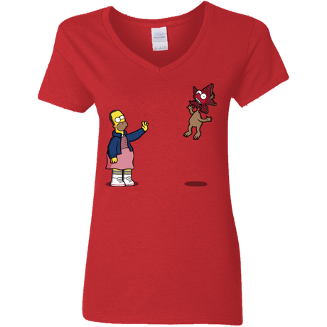 T-Shirts Red / S Strangling Things Women's V-Neck T-Shirt