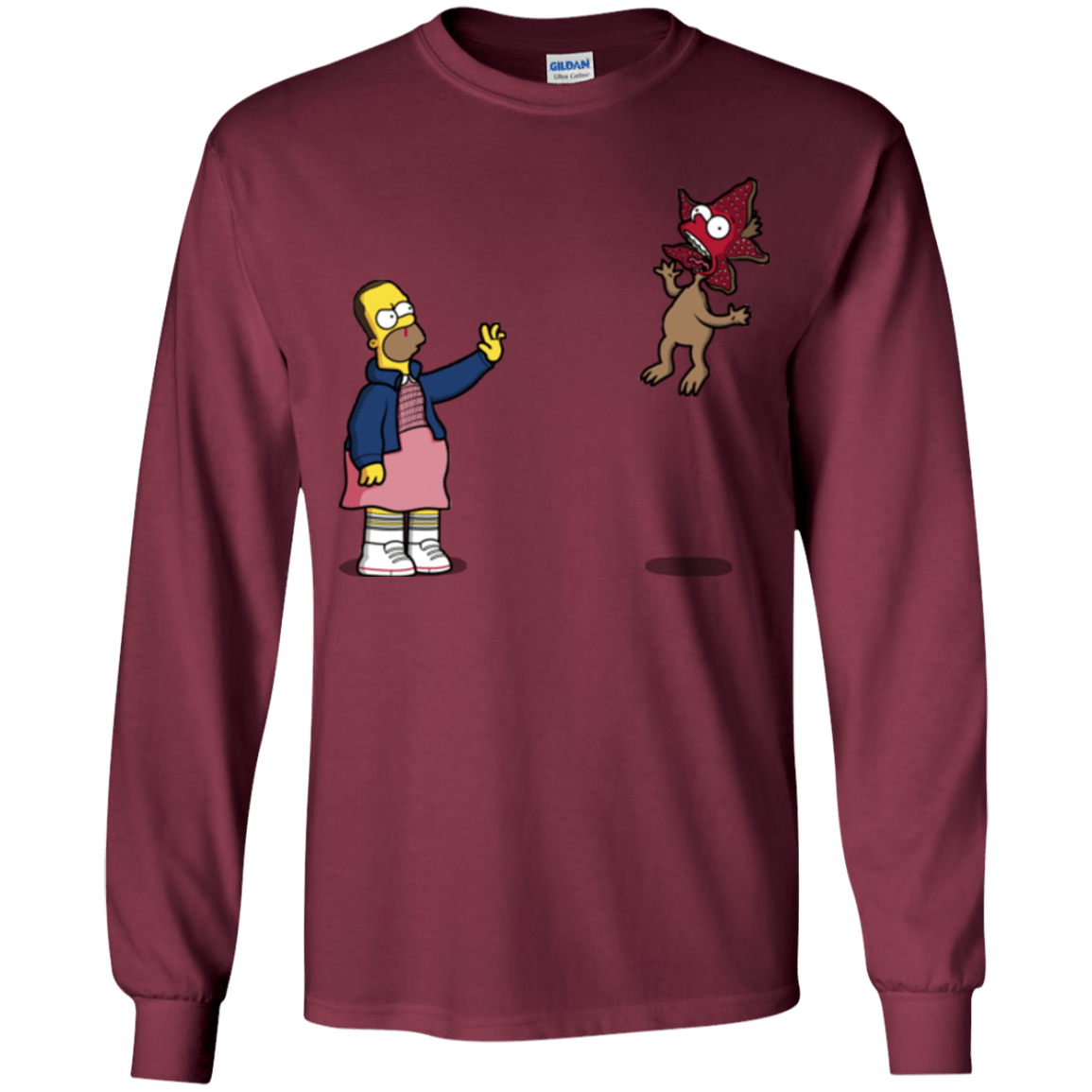T-Shirts Maroon / YS Strangling Things Youth Long Sleeve T-Shirt
