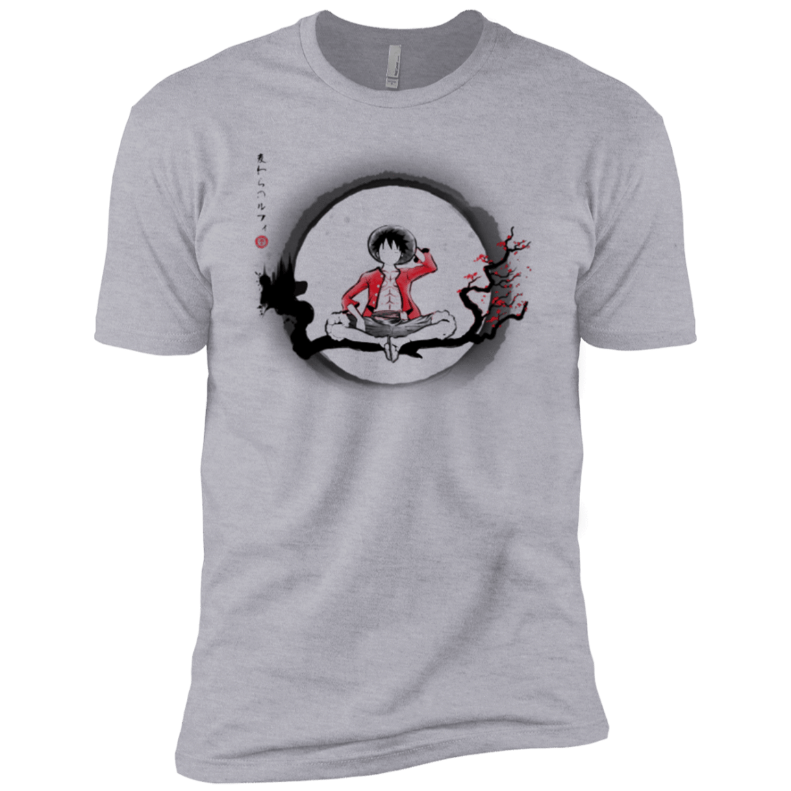 T-Shirts Heather Grey / X-Small Straw Hat Pirate Men's Premium T-Shirt