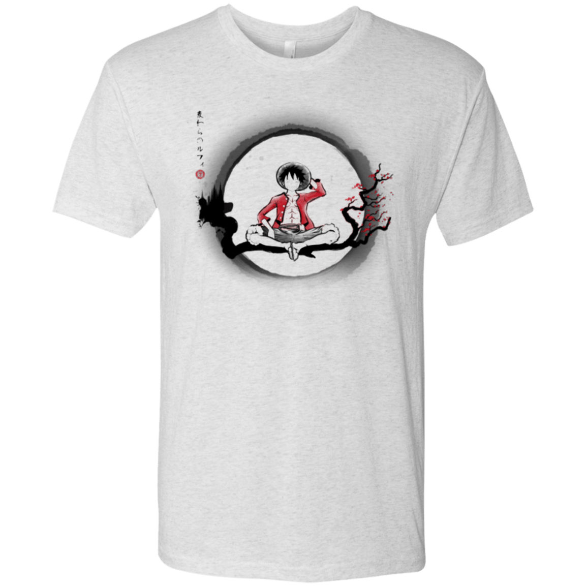 T-Shirts Heather White / Small Straw Hat Pirate Men's Triblend T-Shirt