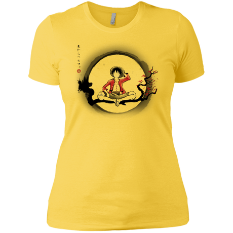 T-Shirts Vibrant Yellow / X-Small Straw Hat Pirate Women's Premium T-Shirt