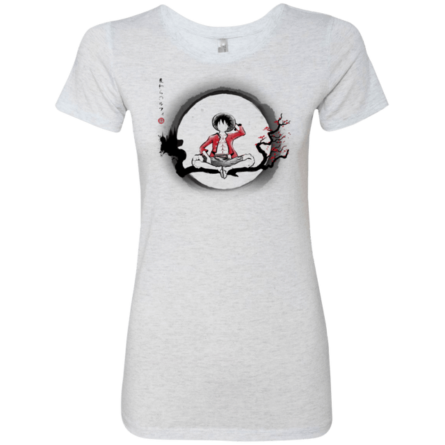 T-Shirts Heather White / Small Straw Hat Pirate Women's Triblend T-Shirt