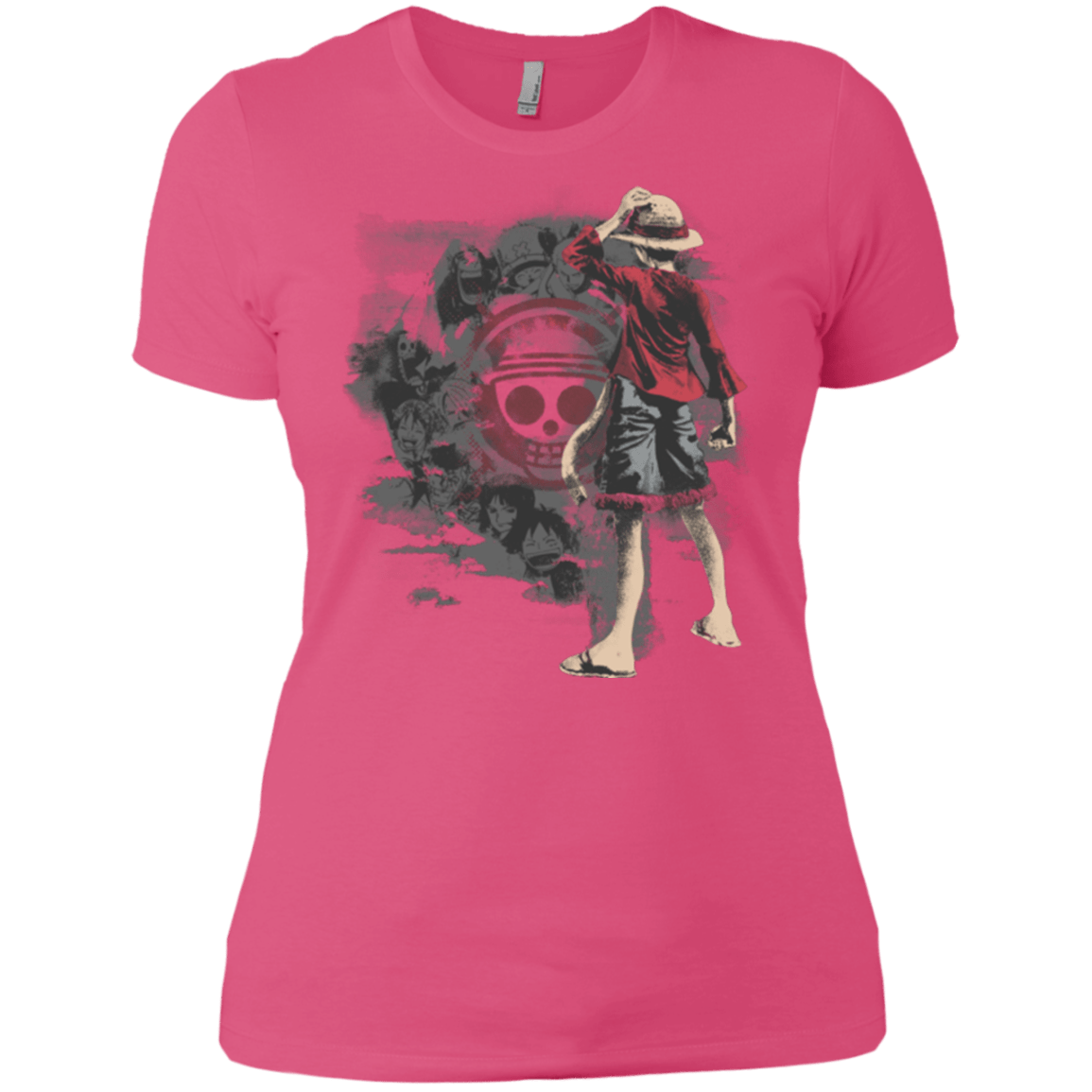 T-Shirts Hot Pink / X-Small Straw hats Women's Premium T-Shirt