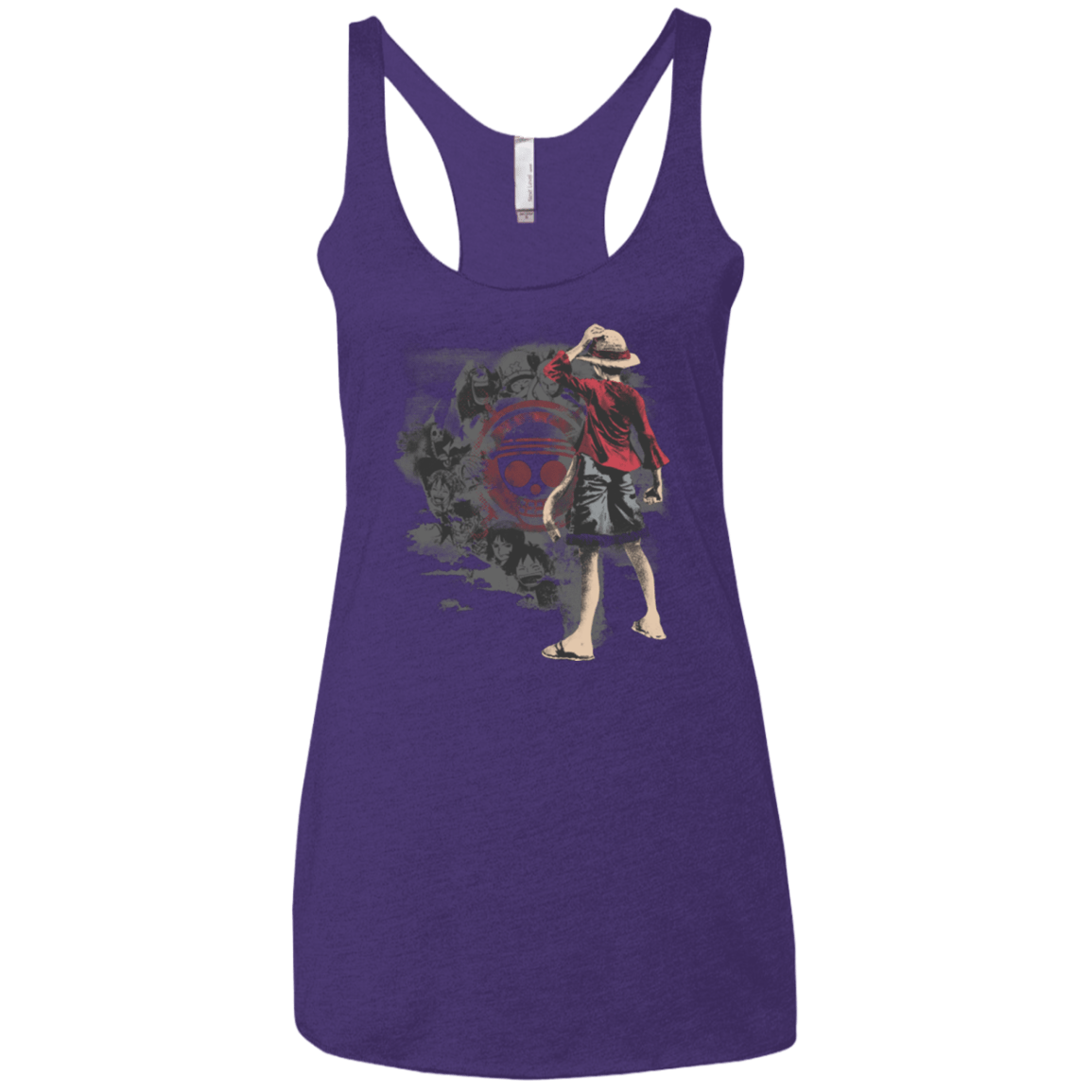 T-Shirts Purple / X-Small Straw hats Women's Triblend Racerback Tank