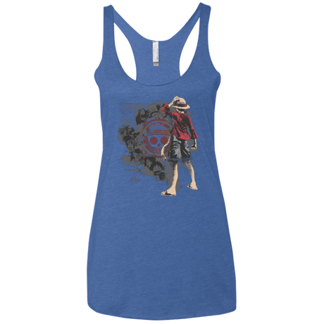 T-Shirts Vintage Royal / X-Small Straw hats Women's Triblend Racerback Tank
